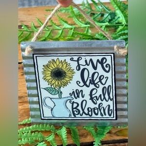 The Spring Shop Live Life in Full Bloom Sunflower Art